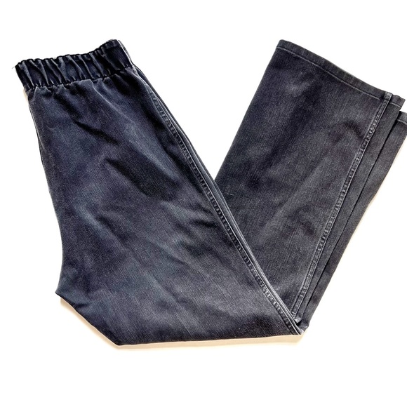 Soft Surroundings Denim - Soft Surroundings Black Pull On Jeans Elastic Waist